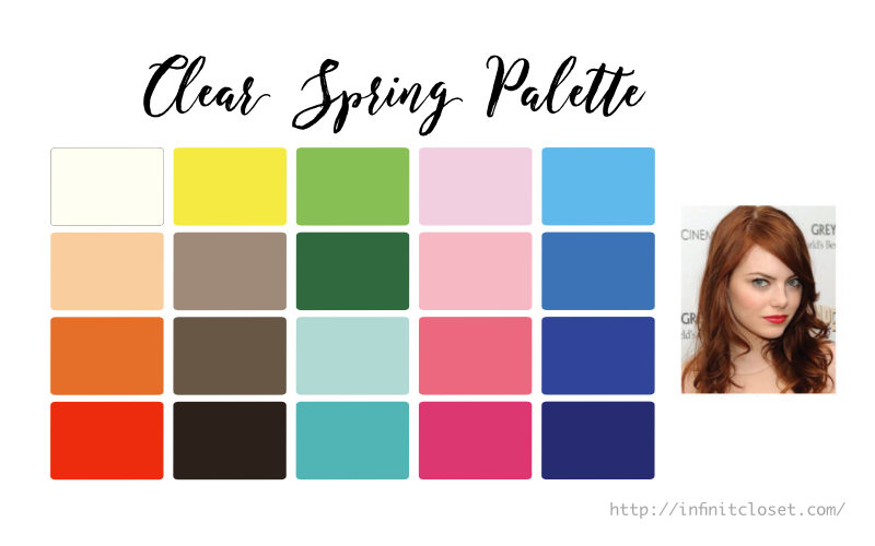 Some colors from the Clear Spring palette