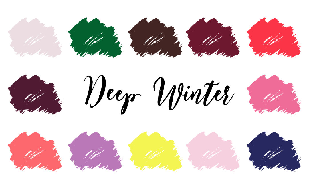 Deep winter celebrities & deep winter color pallet.  Deep winter colors,  Deep winter palette, Winter skin tone