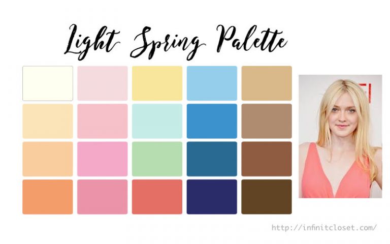 Light Spring Palette (Light Warm) | InfinitCloset