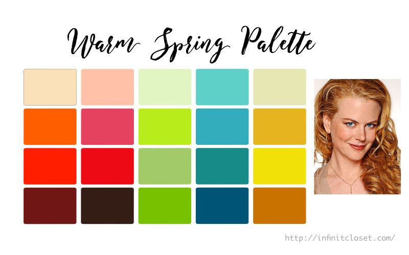 Some colors from the Warm Spring palette