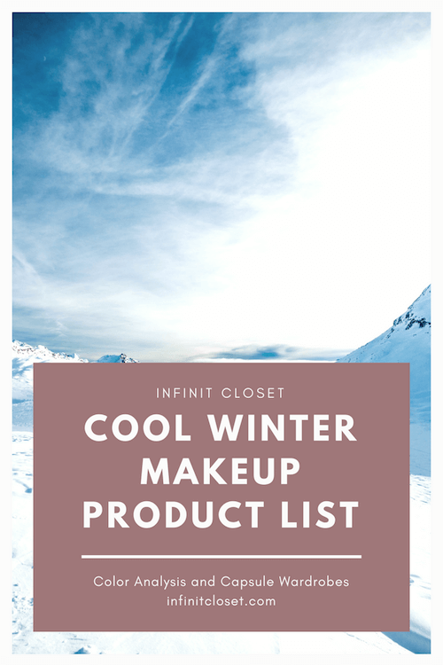 Pin on True / Cool Winter Makeup Recs